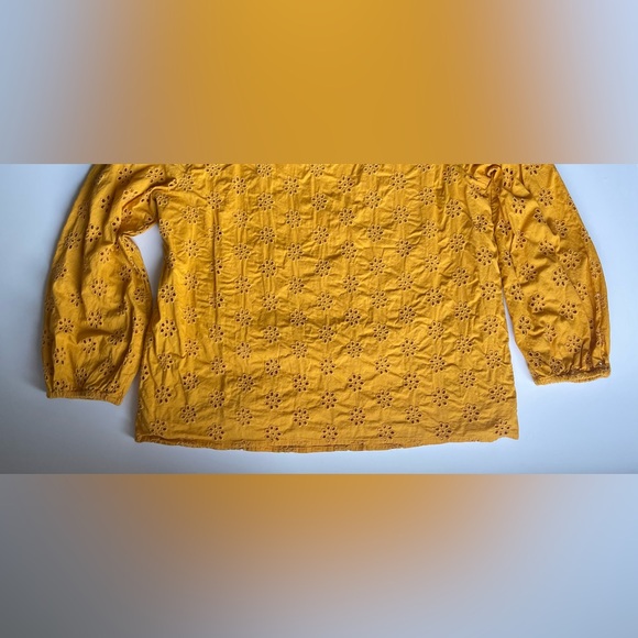 J. Crew Embroidered Blouse - Flowers & Ruffles - Size Medium - Picture 4 of 11